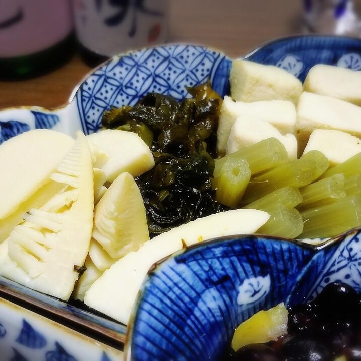 白だしで♪ 竹の子とワカメと高野豆腐の煮物✿